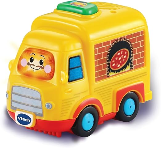 VTech Toot-Toot Drivers Pizza Truck, Interactive Toddlers Toys for Pretend Play with Lights and Sounds, Suitable for Boys & Girls Ages 1, 2, 3, 4+ Years, English Version