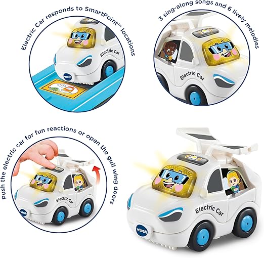 VTech Toot-Toot Drivers Electric Car, Interactive Toddlers Toys for Pretend Play with Lights and Sounds, Suitable for Boys & Girls Ages 1, 2, 3, 4+ Years, English Version
