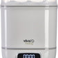 Vital Baby Nurture Pro Steam Steriliser & dryer - Kills 99.9% of Bacteria & Viruses in 6 Minutes - Chemical Free Sterilising - Grey