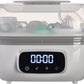 Vital Baby Nurture Pro Steam Steriliser & dryer - Kills 99.9% of Bacteria & Viruses in 6 Minutes - Chemical Free Sterilising - Grey