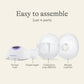 Lansinoh Single Wearable Electric Breast Pump Bundle - 4 Pumping Modes, 9 Suction Levels - Hands Free Portable & Quiet Pumping- LED Display - Adenzo Comfies