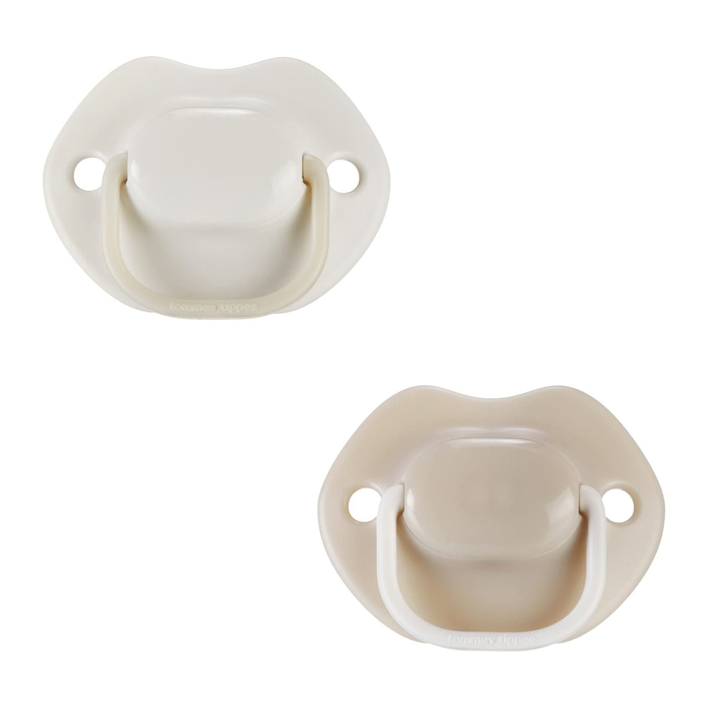 Tommee Tippee Moda Orthodontic Soother – 0–6 Months, 2 Pack (Powder Blue & Mint / White & Beige / White & Pink) - Adenzo Comfies