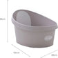 Shnuggle Toddler Bath Tub | Larger Bath for Bigger Kids at Bathtime | Includes Warm and Soft Foam backrest | Grippy Anti - Slip Surface | Includes Easy Drain Bath Plug | White with Light Grey Backrest - Adenzo Comfies