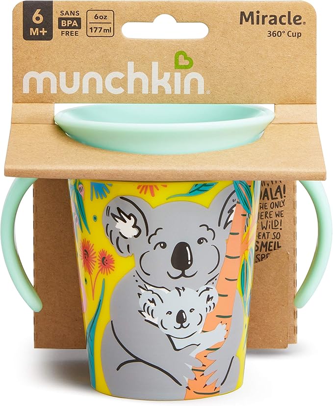 Munchkin Miracle 360° Wildlove Trainer Cup, 6Oz/177Ml, Koala