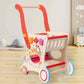 Wooden Multifunctional Shopping Cart – Pretend Play, Shape Sorting and Toy Storage for Toddlers and Preschoolers - Adenzo Comfies