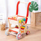 Wooden Multifunctional Shopping Cart – Pretend Play, Shape Sorting and Toy Storage for Toddlers and Preschoolers - Adenzo Comfies
