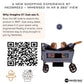 Neobreez ADVI Wagon Cargo Push Pull Foldable Stroller For 2 Kids, UV&Waterproof Removable Canopy,Gift&String Bag,Phone Holder,2in1 Cup Holder,Toy Strap,Reflective Stickers,6m to 4yrs,44kg.