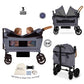 Neobreez ADVI Wagon Cargo Push Pull Foldable Stroller For 2 Kids, UV&Waterproof Removable Canopy,Gift&String Bag,Phone Holder,2in1 Cup Holder,Toy Strap,Reflective Stickers,6m to 4yrs,44kg.