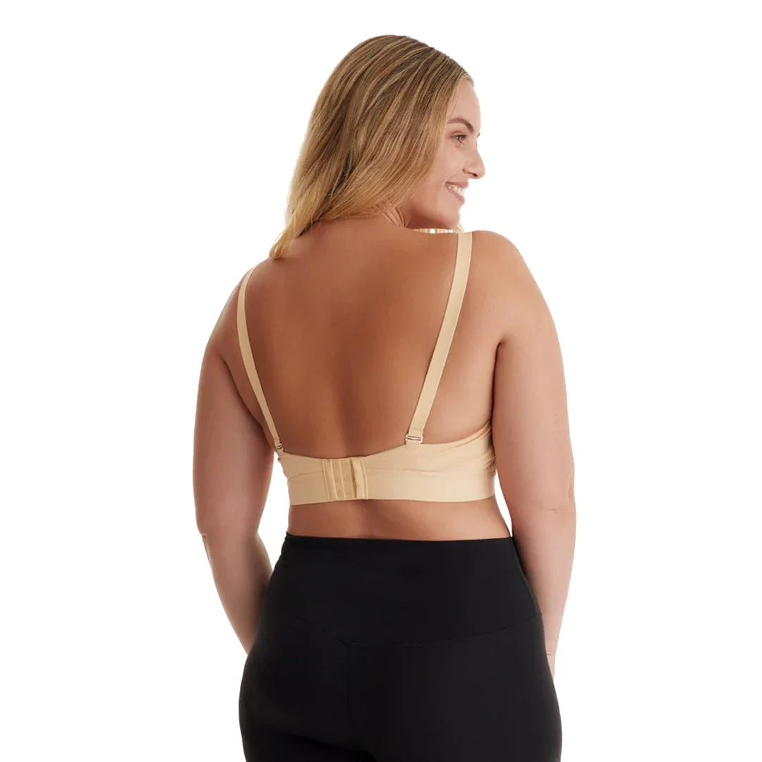 Momcozy Hands Free Nursing Bra, Adjustable, Pumping and Breastfeeding Bra, Soft Elastic Fabric