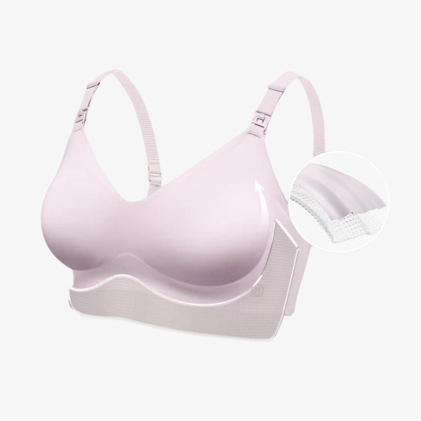 Momcozy Seamless Nursing Bra – Ultra-Soft Wireless Maternity & Breastfeeding Bralette with Pads, Easy-Access Clasp, Pump-Friendly & Comfortable