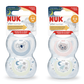 NUK Star Night & Day Baby Pacifier, 18 - 36 Months, Glow in the Dark Pacifiers, BPA - Free Silicone, 2 - Piece - Adenzo Comfies