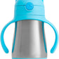 Munchkin Stainless Steel Straw Cup, Cool Cat Design, Insulated Double Walled Beaker for Kids, Toddler Sippy Cup for Babies 18+ Months, Drinking Bottle with Straw, Hot/Cold Drinks (8oz/237ml) - Adenzo Comfies