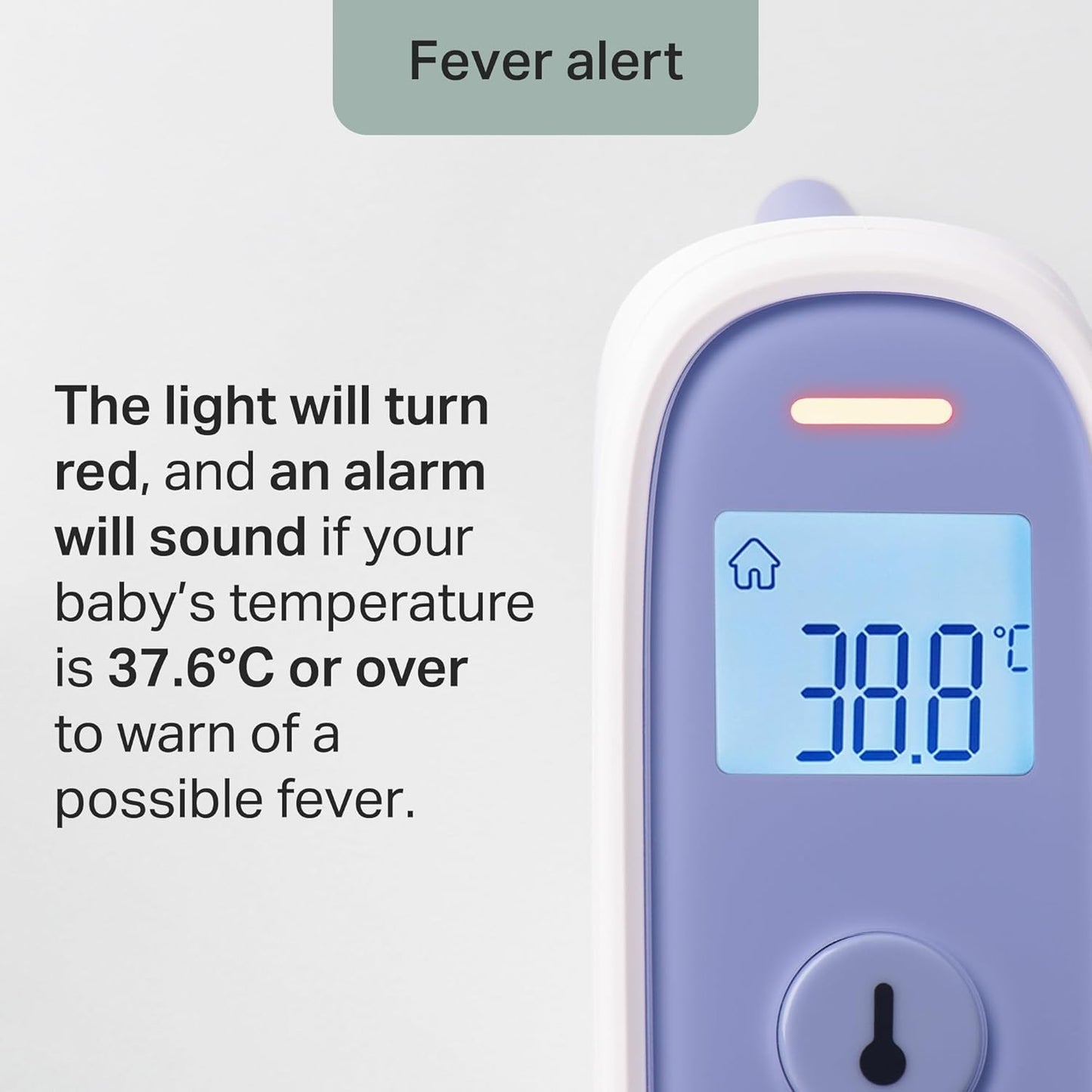 Tommee Tippee Digital Ear Thermometer – Fast 1‑Second Reading, Fever Indicator, Infant Use - Adenzo Comfies