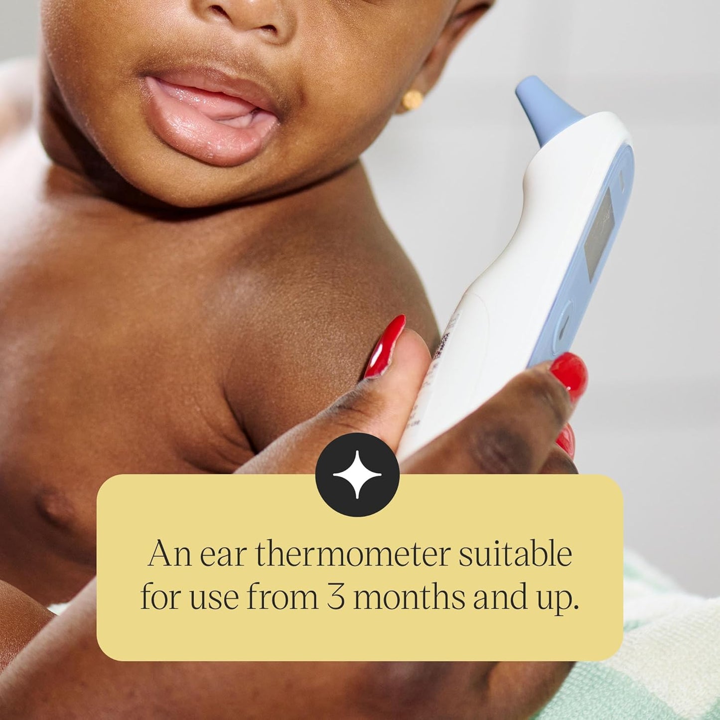 Tommee Tippee Digital Ear Thermometer – Fast 1‑Second Reading, Fever Indicator, Infant Use - Adenzo Comfies