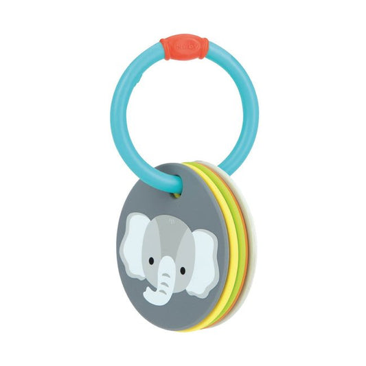 Animal Silicone Teething Flash Cards for Babies – BPA - Free Soft Learning Keys with 5 Animal Cards, Sensory Teether Toy for Fine Motor Skills (6+ Months) - Adenzo Comfies