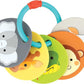 Animal Silicone Teething Flash Cards for Babies – BPA - Free Soft Learning Keys with 5 Animal Cards, Sensory Teether Toy for Fine Motor Skills (6+ Months) - Adenzo Comfies