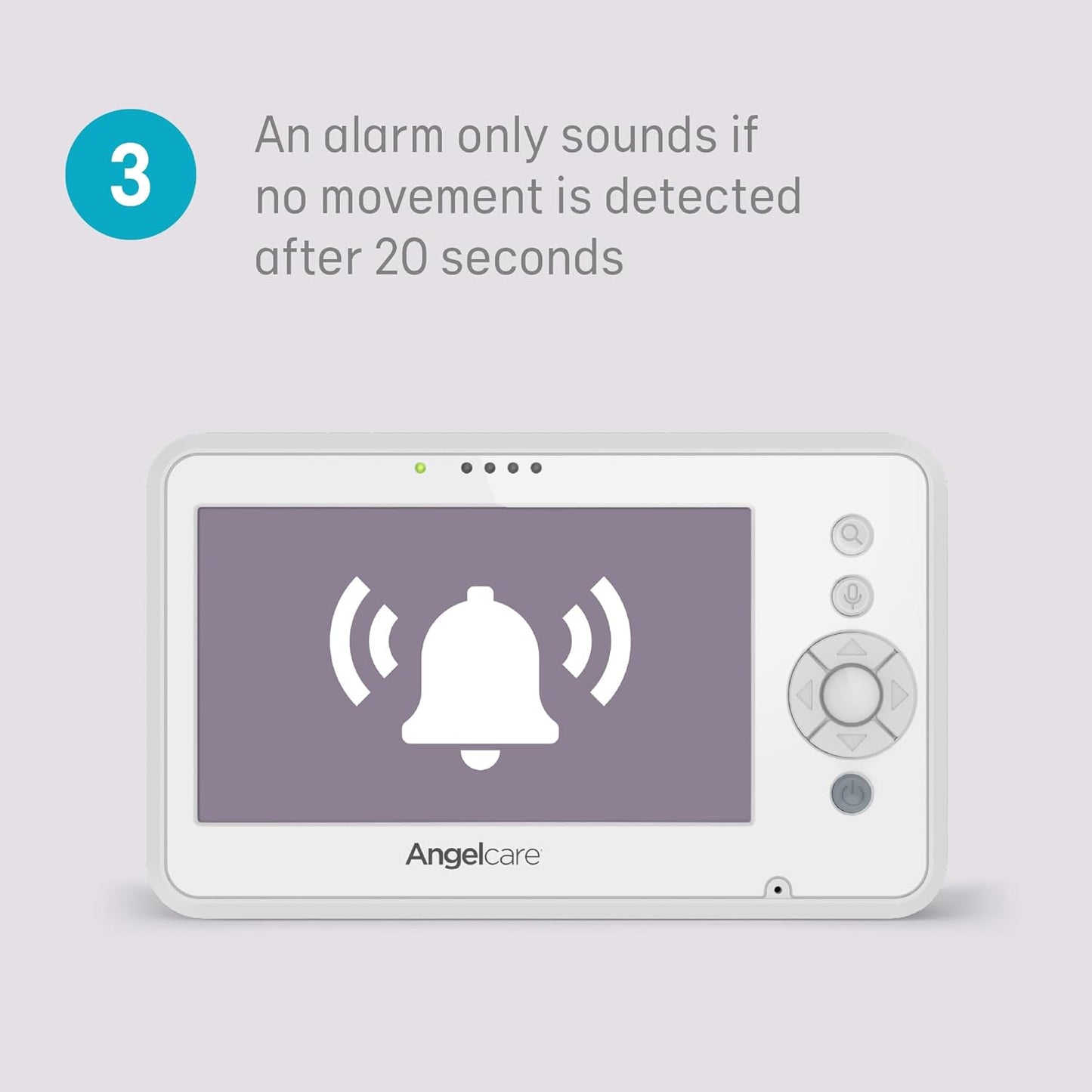 Angel care AC25-1 Movement Monitor with Video & Sound, no wifi, Medically Certifed, movement monitoring - Adenzo Comfies