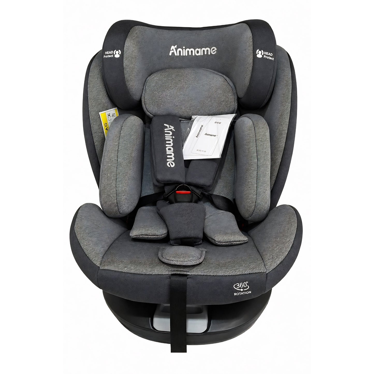 Animame 360° Rotating ISOFIX Car Seat (0–36kg) – All - in - One Adjustable Baby & Child Safety Seat - Adenzo Comfies