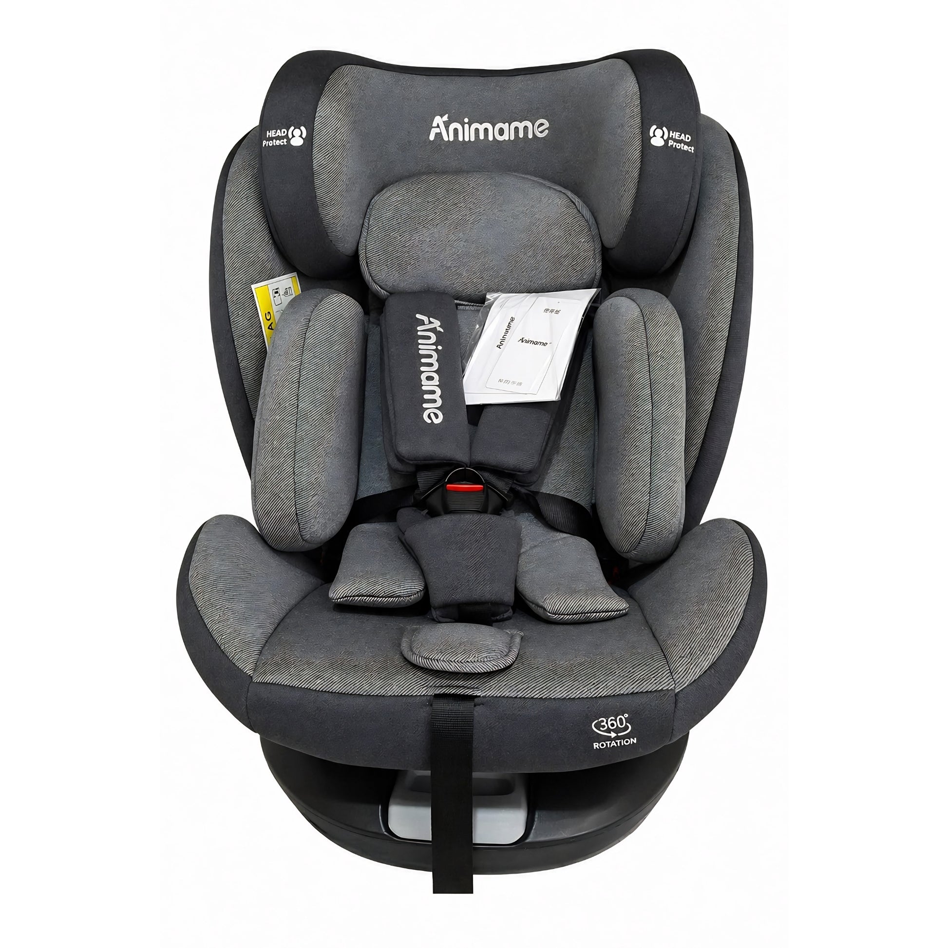 Animame 360° Rotating ISOFIX Car Seat (0–36kg) – All - in - One Adjustable Baby & Child Safety Seat - Adenzo Comfies