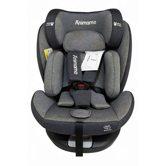 Animame 360° Rotating ISOFIX Car Seat (0–36kg) – All - in - One Adjustable Baby & Child Safety Seat - Adenzo Comfies