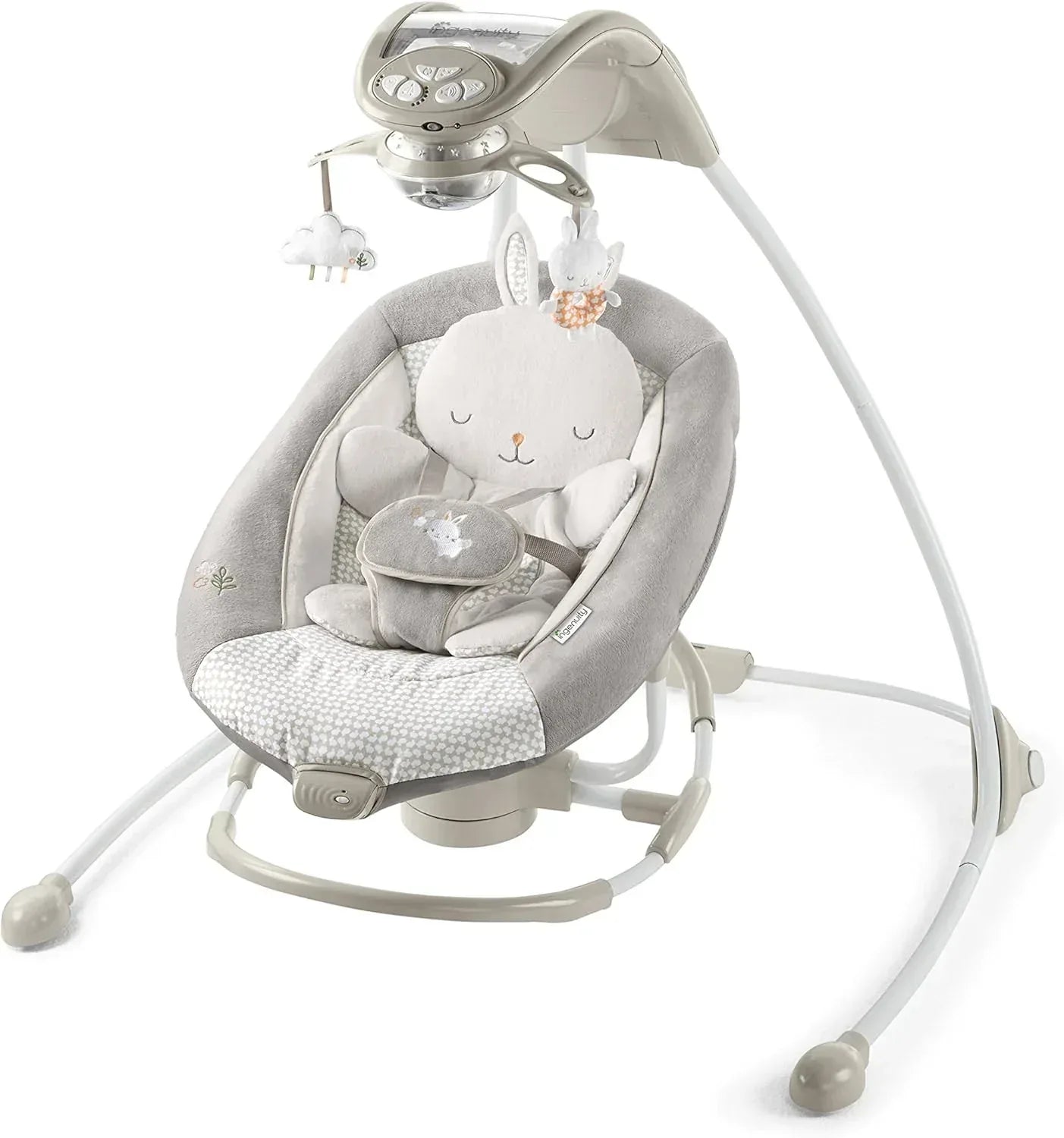 Ingenuity - Inlighten Soothing Electric Swing Cradle Lights Toys and Music - Adenzo Comfies
