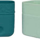 B.box Silicone Snack Cup (2‑Pack) – Forest, 5oz Base + 5.7oz Lid
