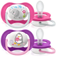 Philips-AVENT SCF080/08 Ultra Air, orthodontic, 6-18 months, Purple/Pink.