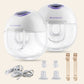 Lansinoh Wearable Electric Breast Pump - 4 Pumping Modes, 9 Suction Levels - Hands Free Portable & Quiet Pumping- LED Display