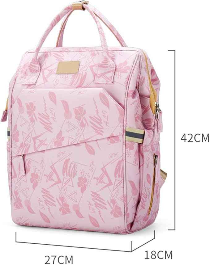 Waterproof Diaper Backpack for Mom & Dad – Multi-Compartment Baby Changing Bag with Stroller Straps, Large Capacity Travel Maternity Backpack (27×18×42cm)