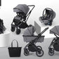 Burbay E77 3 - in - 1 Baby Travel System Stroller with Infant Car Seat & Bassinet – Foldable, Adjustable, All - Terrain Wheels - Adenzo Comfies