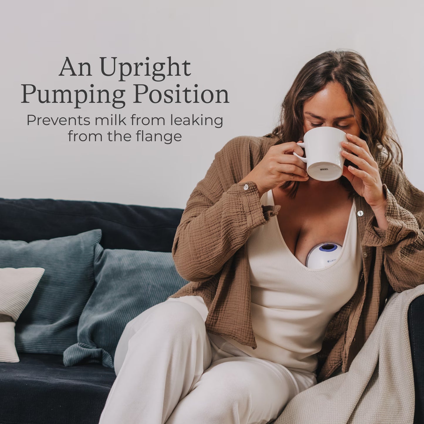 Lansinoh Wearable Electric Breast Pump - 4 Pumping Modes, 9 Suction Levels - Hands Free Portable & Quiet Pumping- LED Display
