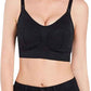Hands-Free Pumping & Nursing Bra – Adjustable Maternity Bra with Shoulder Straps, Front Clip Access & Back Hook Closure (Breathable Nylon Spandex)