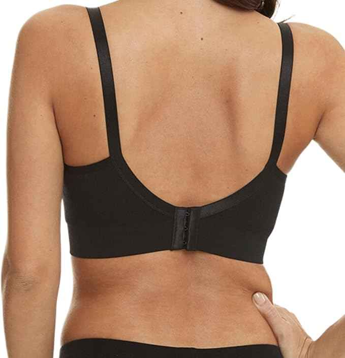 Hands-Free Pumping & Nursing Bra – Adjustable Maternity Bra with Shoulder Straps, Front Clip Access & Back Hook Closure (Breathable Nylon Spandex)