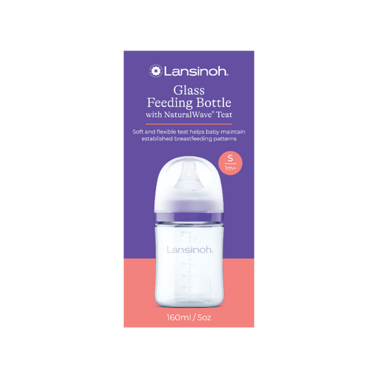 Lansinoh Anti Colic Baby Bottle 160 ml - Slow Flow Teats. - Adenzo Comfies