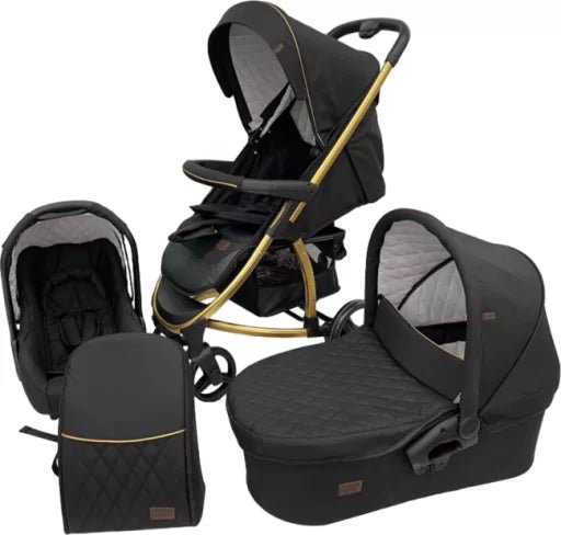 Burbay 3 - in - 1 Baby Travel System (Stroller, Carrycot & Infant Car Seat) - Adenzo Comfies