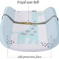 2-in-1 Foldable Baby Changing Table with Bathtub – Portable Diaper Changing Station & Massage Care Table with Storage Shelves for Newborns to Toddlers (0–2 Years)