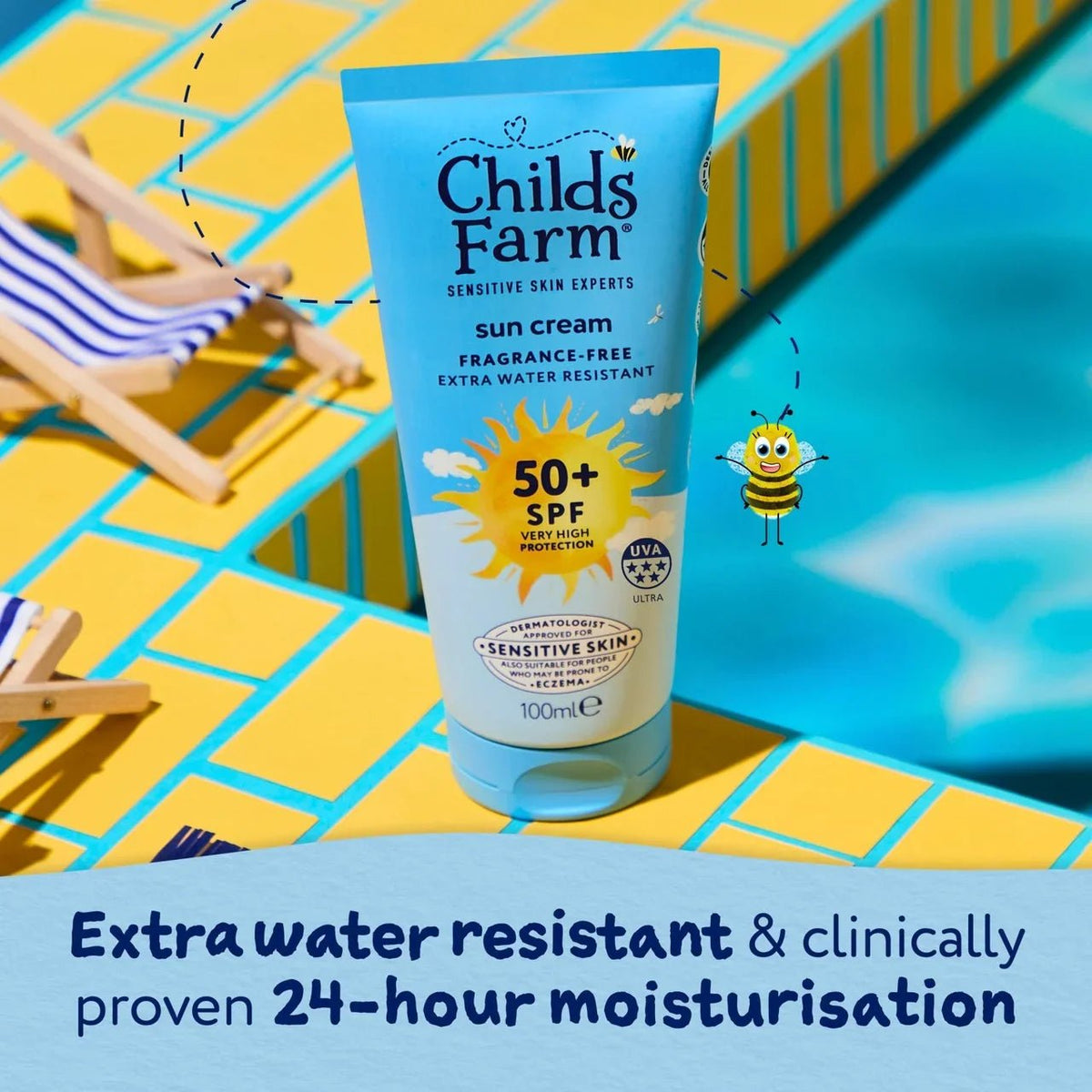 Childs Farm 50+SPF sun cream 100ml - Adenzo Comfies