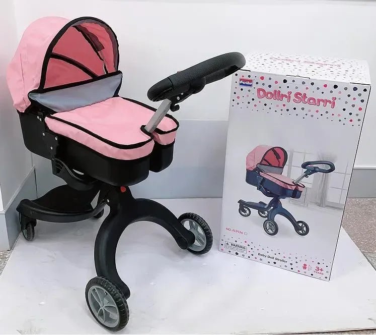 Doll Stroller with Adjustable Canopy FL9136 - Adenzo Comfies