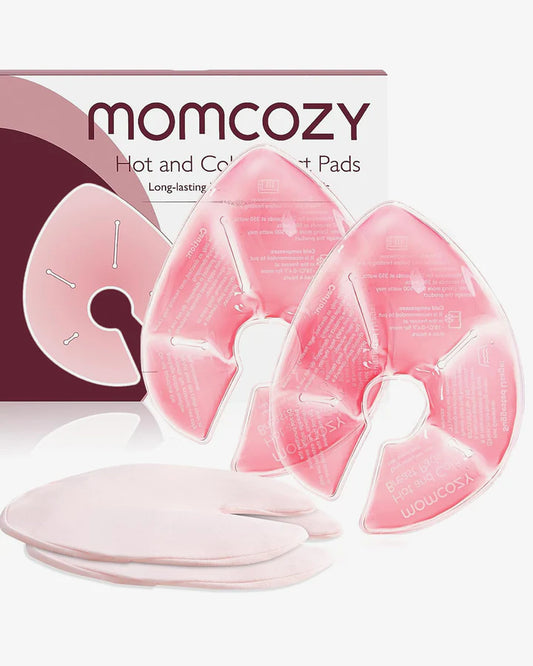 Momcozy Hot and Cold Therapy Breast Pads with 2 Soft Covers, Breastfeeding Essentials