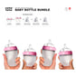 Comotomo Baby Bottle Bundle With 2x150ml Bottles, 2x250ml Bottles, and 3 Pairs of Teats-0-3m, 3m+, 6m+ (7 Piece Set) - Adenzo Comfies