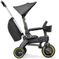 Doona Liki Trike S5 - Premium Foldable Trike for Toddlers, Kids/Baby Tricycle Stroller with Cushion Seat, UPF 50+ Sun Protection & Harness, Parental Control, Ages 10 Months to 3 Years, Midnight,Black - Adenzo Comfies