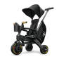 Doona Liki Trike S5 - Premium Foldable Trike for Toddlers, Kids/Baby Tricycle Stroller with Cushion Seat, UPF 50+ Sun Protection & Harness, Parental Control, Ages 10 Months to 3 Years, Midnight,Black - Adenzo Comfies