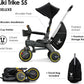 Doona Liki Trike S5 - Premium Foldable Trike for Toddlers, Kids/Baby Tricycle Stroller with Cushion Seat, UPF 50+ Sun Protection & Harness, Parental Control, Ages 10 Months to 3 Years, Midnight,Black - Adenzo Comfies