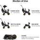 Doona Liki Trike S5 - Premium Foldable Trike for Toddlers, Kids/Baby Tricycle Stroller with Cushion Seat, UPF 50+ Sun Protection & Harness, Parental Control, Ages 10 Months to 3 Years, Midnight,Black - Adenzo Comfies