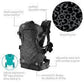 Infantino Flip 4‑in‑1 Convertible Carrier – Black Leopard | Ergonomic Baby Carrier, Face - In & Face - Out Front and Back Carry , For Newborns & Toddlers, Camo print - Adenzo Comfies