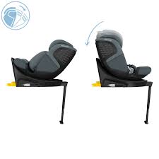 MC EMERALD360 S Tonal  Graphite -a multi-age, i-Size compliant rotating car seat designed to provide safety .and comfort for children from birth up to 12 years
