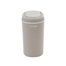 Shnuggle Eco-Touch Nappy Bin (Diaper Pail) | Eco-Friendly Nappy Disposal System | No Costly Refills – Use Any Bag | Dual-Seal Odour Lock | Easy-Clean, One-Hand Drop-and-Go Bin. - Adenzo Comfies