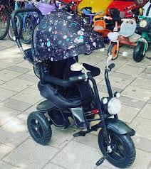 BB - 228 Children’s Tricycle for Toddlers, Black, Durable Three - Wheel Ride - On Bike with Safety Seat, Music Function, and Push Handle – Ages 1–4 Years - Adenzo Comfies