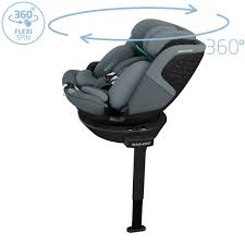 MC EMERALD360 S Tonal  Graphite -a multi-age, i-Size compliant rotating car seat designed to provide safety .and comfort for children from birth up to 12 years