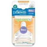 Dr. Brown’s Level 4 Fast Flow Baby Bottle Nipple – Anti - Colic Silicone Teat for Narrow Bottles, BPA - Free, 9+ Months - Adenzo Comfies